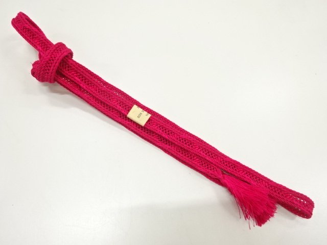 JAPANESE KIMONO / UNUSED SUMMER HAND-TIED OBIJIME